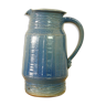 Signed blue sandstone pitcher