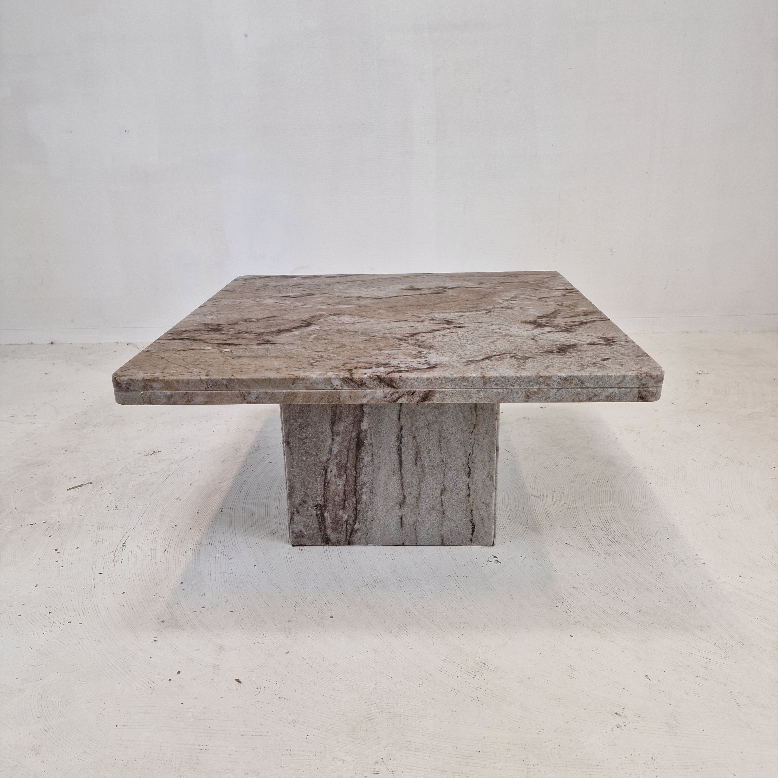 Italian Coffee or Side Table in Granite, 1980s