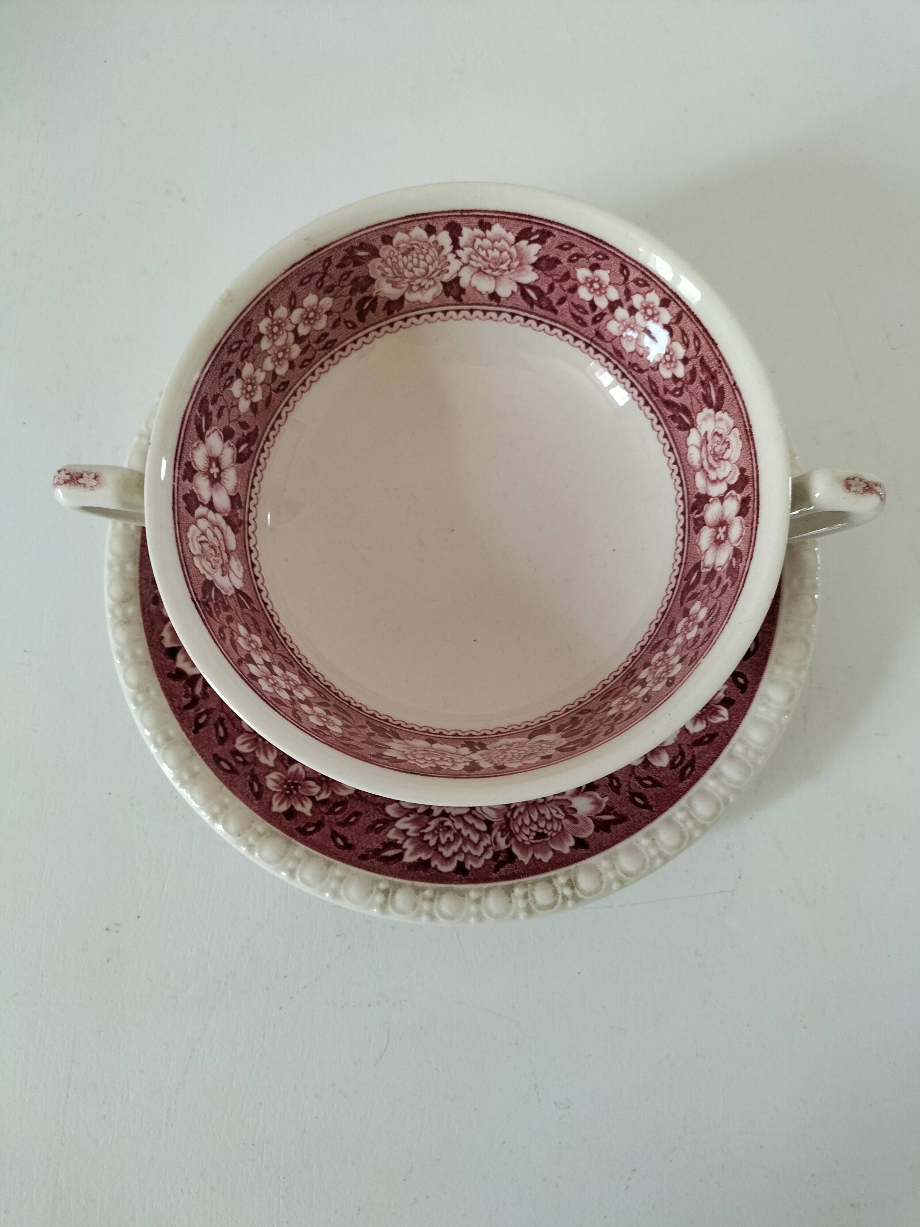 Villeroy and Boch Rusticana two-handled cup and saucer