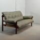 Jean Gillon Brazilian Jacarandá Wooden 3-Seat Sofa for Woodart, Brazil, 60s