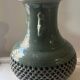 Celadon vase with openwork cranes H 29 cm