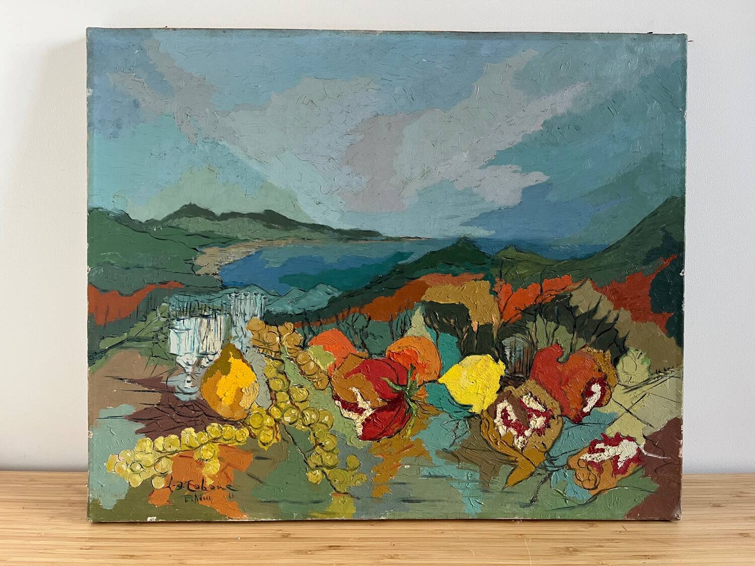 "The Cabin" oil on canvas, 1957