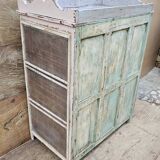 Ancien garde-manger tribal en teck birman