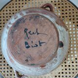 Biot glazed stoneware soup tureen - vintage shaped piece