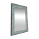 Vintage wall mirror in mint blue mosaic