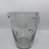 50s chiseled glass pitcher