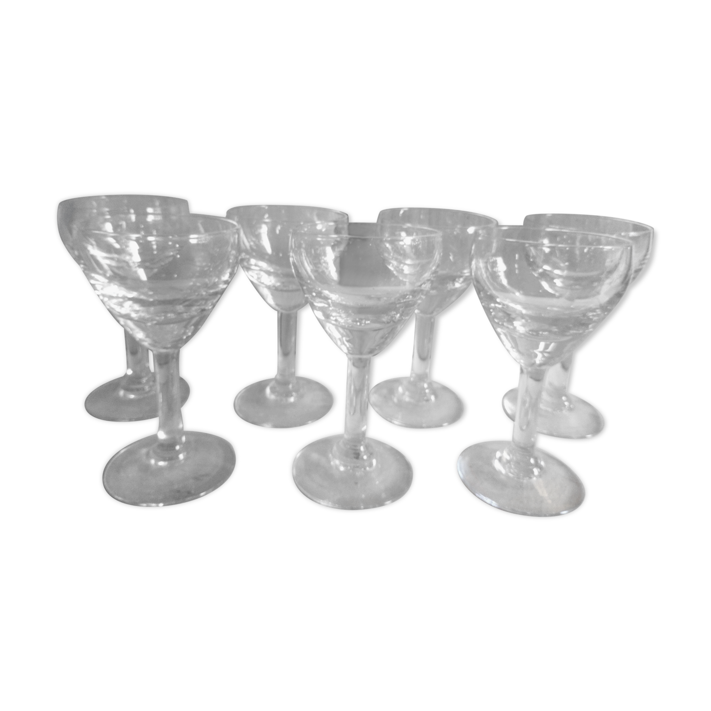 Seven glasses of bistro on foot 40s
