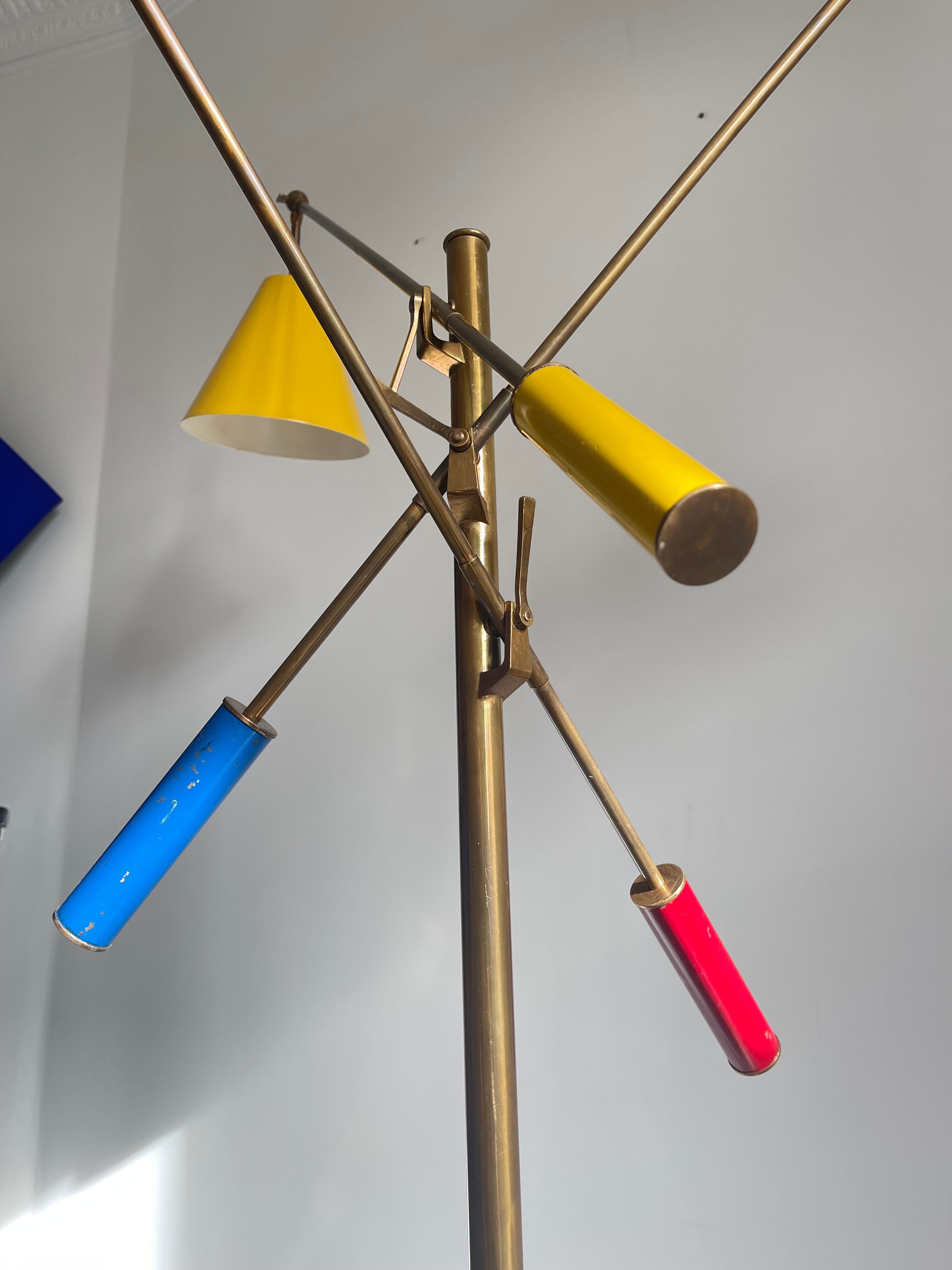 “Triennale” floor lamp by Angelo Lelii by Arredoluce