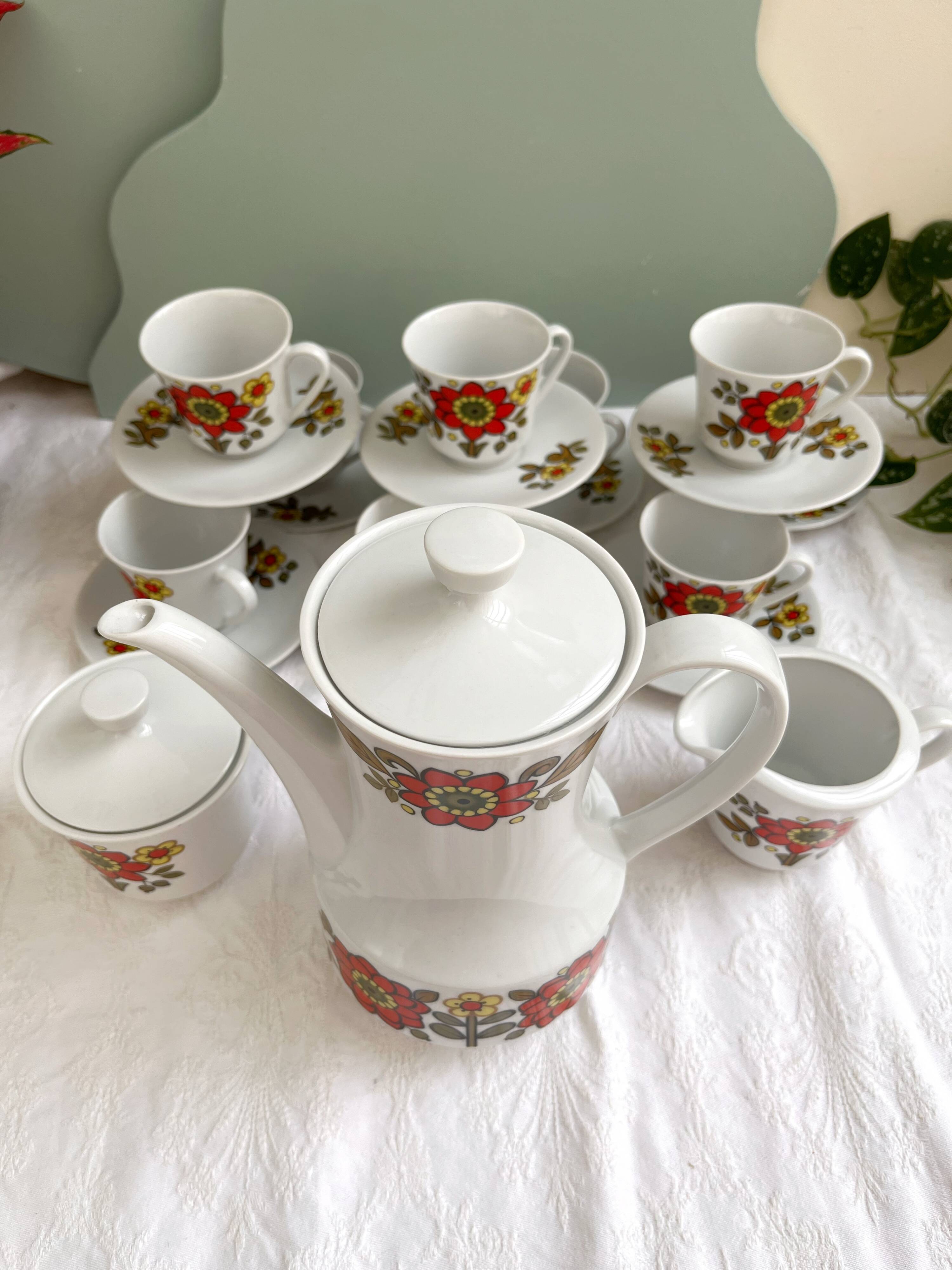 Seltmann Weiden K W.Germany Bavaria porcelain coffee service - 1970s