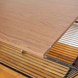 Black metal turntable table