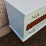 Vintage chest of drawers compass feet 1950