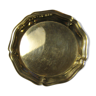 Silver metal saucer Christofle