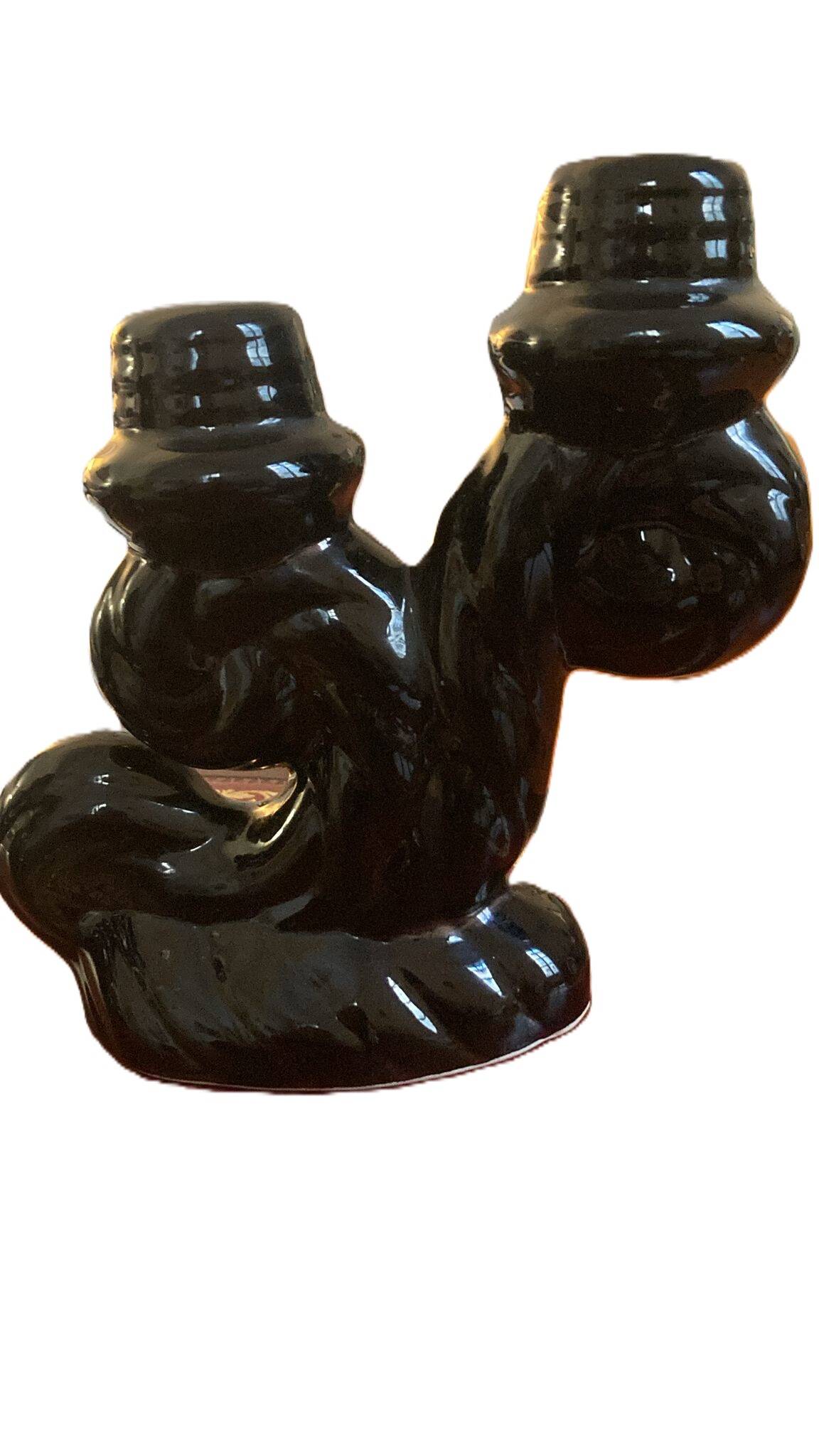Pair of Vallauris ceramic candlesticks