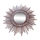 Vintage bamboo rattan mirror 50s