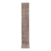 Tapis vintage turc de oushak tissé à la main 55x373 cm