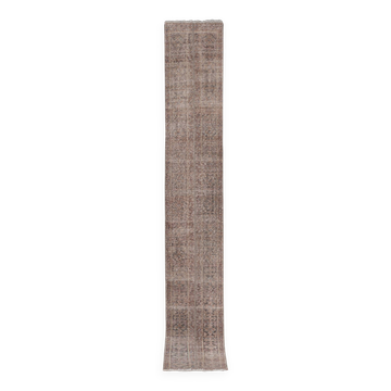 Tapis vintage turc de oushak tissé à la main 55x373 cm