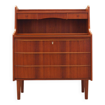 Teak secretary, Danish design, 1970s, production: Denmark