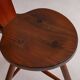 Pair of sculptural rustic wooden chairs in pine France 1960