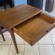 Desk with a large solid oak drawer from 1950, 78x58cm.