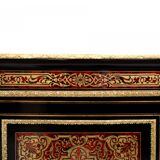 Antique Boulle chest of drawers from the mid-19th century, France.