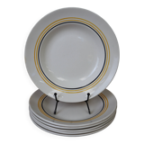 Set of 6 Moulin des Loups soup plates
