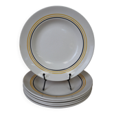 Set of 6 Moulin des Loups soup plates
