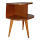 Tripod bedside table with oak veneer, 1950