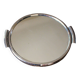 Plateau miroir rond en métal