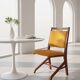 Set of 4 vintage saffron Scandinavian chairs