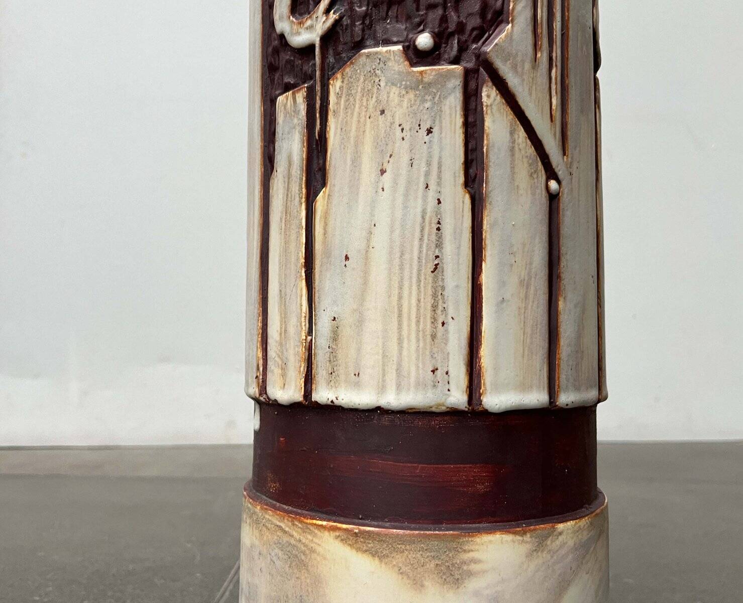 Mid-Century Modern German Studio Pottery Floor Vase by Helmut Friedrich Schäffenacker for Schäffenacker Keramik, 1960s