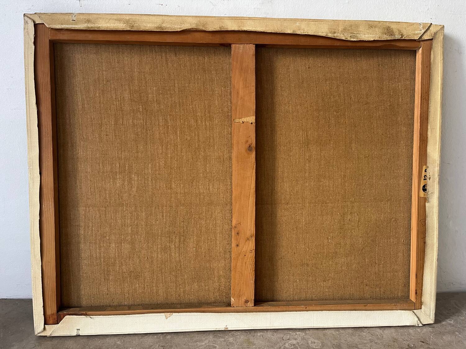 Landscape, oil on canvas, signed A. Santenas