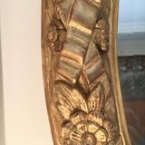 Oval mirror in gilded wood 125 cms French 18th century work