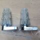 Pair of chrome Space Age wall lights