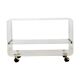 Design TV furniture Coffee table Plexiglas Perspex David Lange Les Invisibles 1970