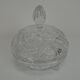 Bohemian cut glass jar 1960s