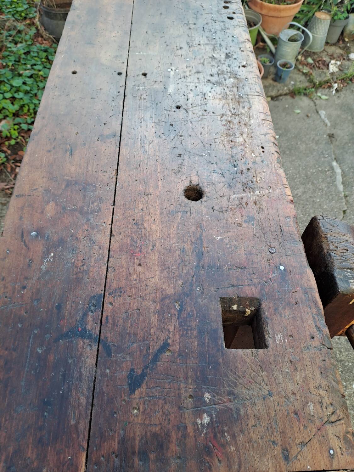 Early 20th century sculptor's workbench
