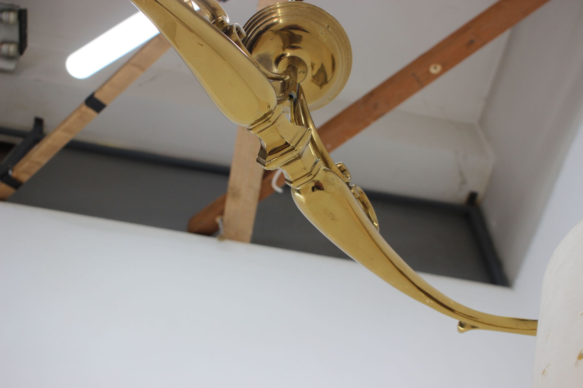 1970s italian brass pendant light