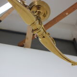 1970s italian brass pendant light