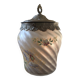 Art nouveau enamelled glass candy box