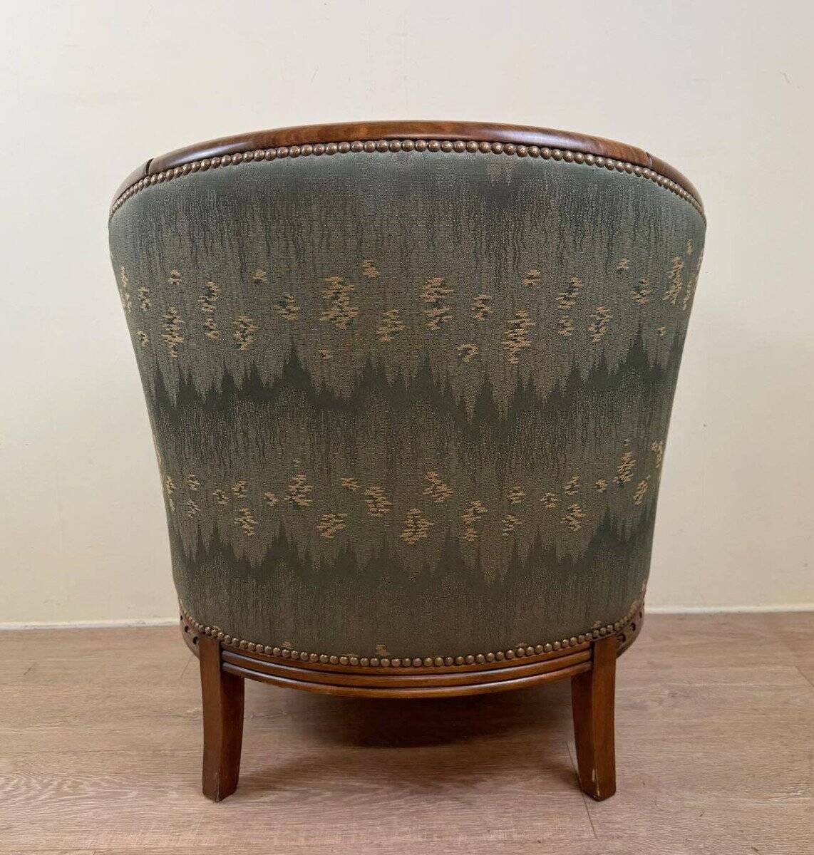 Art Deco Style Barrel Armchair (end of the 20th century)