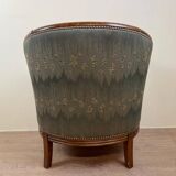 Art Deco Style Barrel Armchair (end of the 20th century)