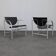 Pair of Kokatu leather lounge chairs by M.A. Cigan for Akaba, Spain, 1980s