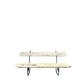 Banc de jardin ancien en bois et métal – esprit Art Nouveau, travail d