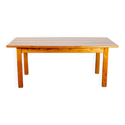 Table de salle à manger en pin des Landes de Pierre Gauthier Delaye éditons Vergneres