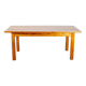 Dining room table in Landes pine by Pierre Gauthier Delaye, published by Vergneres