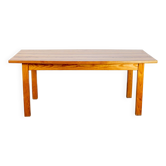 Dining room table in Landes pine by Pierre Gauthier Delaye, published by Vergneres
