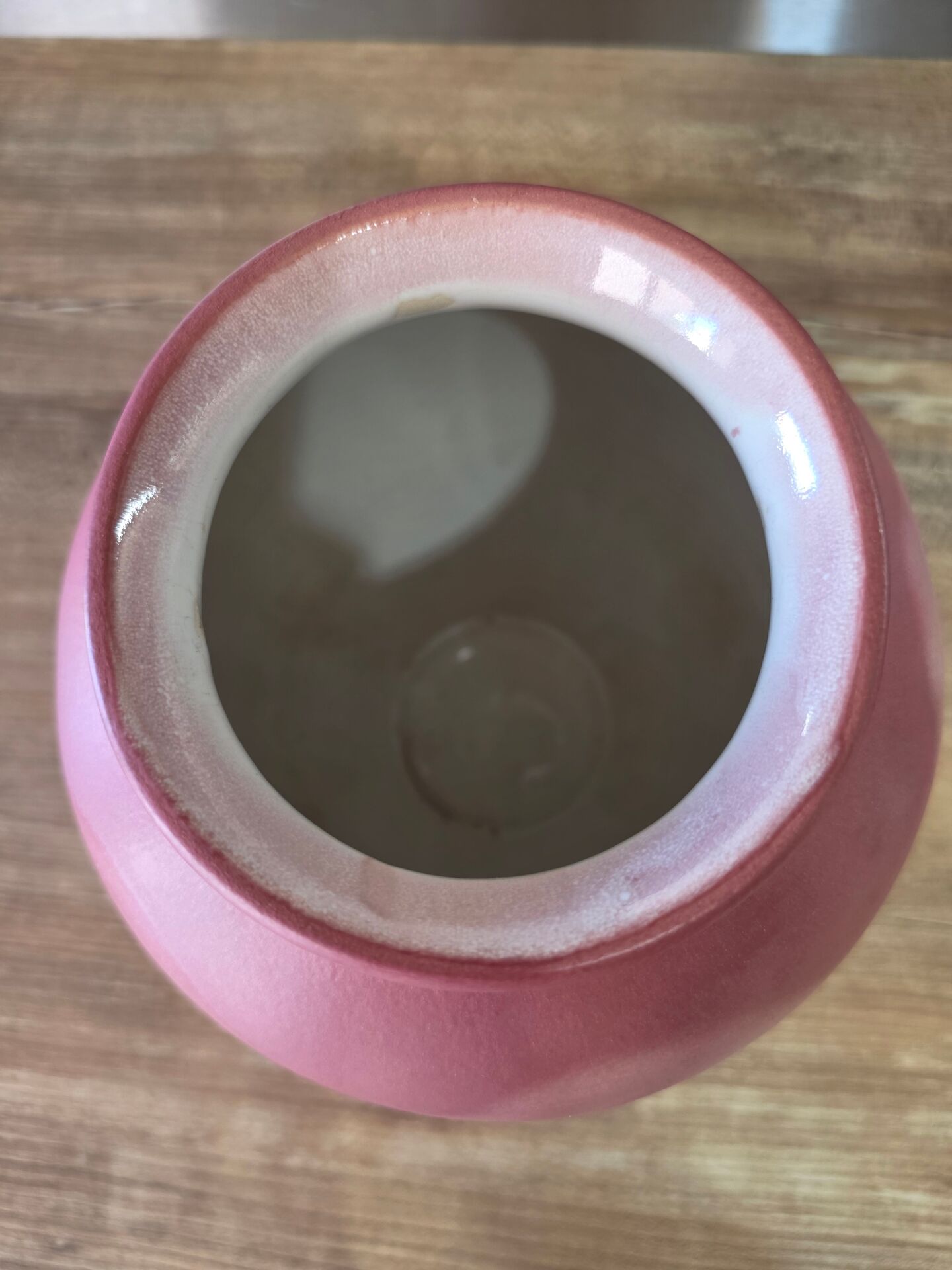 Round vase West Germany 650-21 Scheurich powder pink vintage 70s