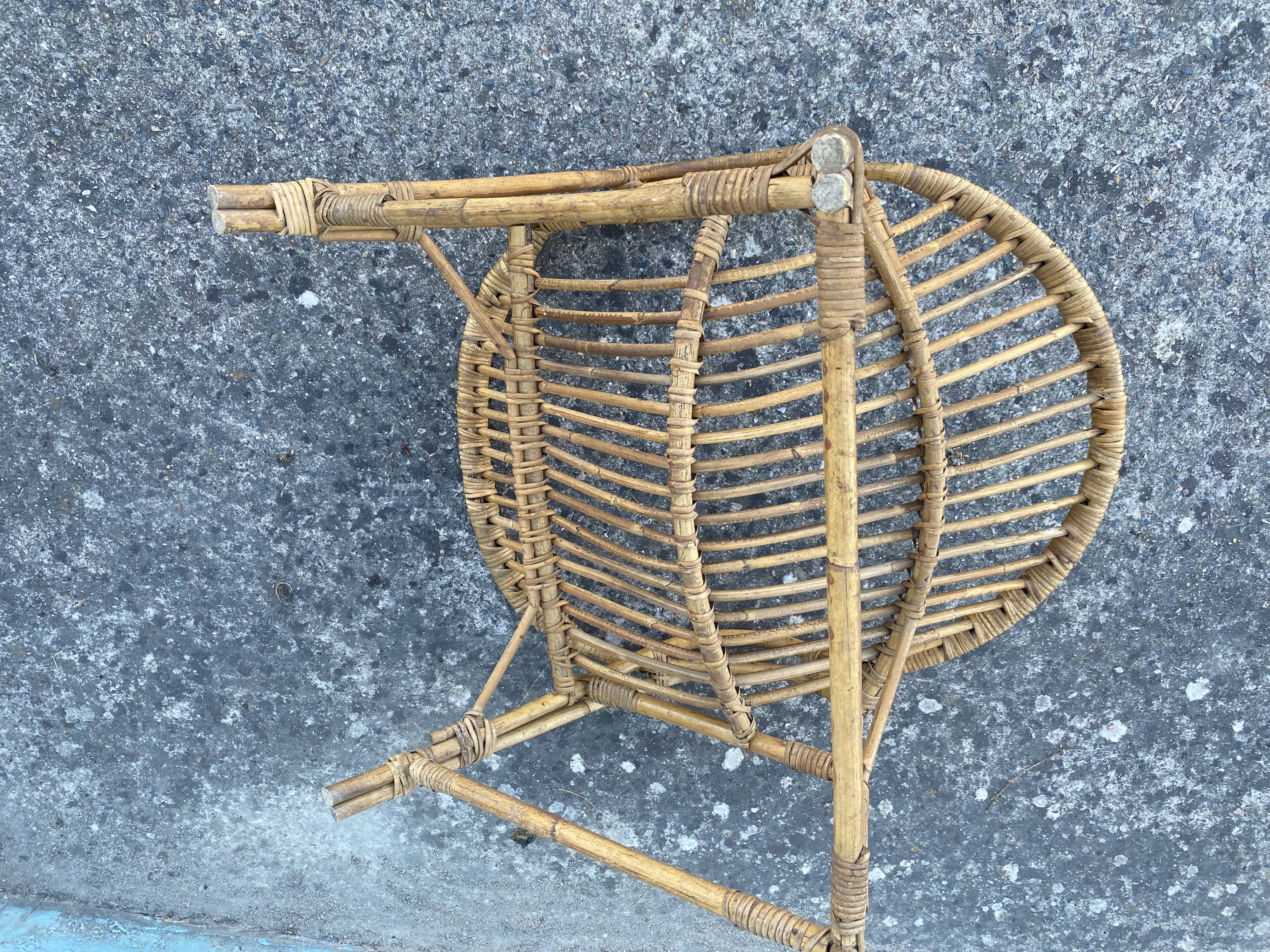 Rattan armchair
