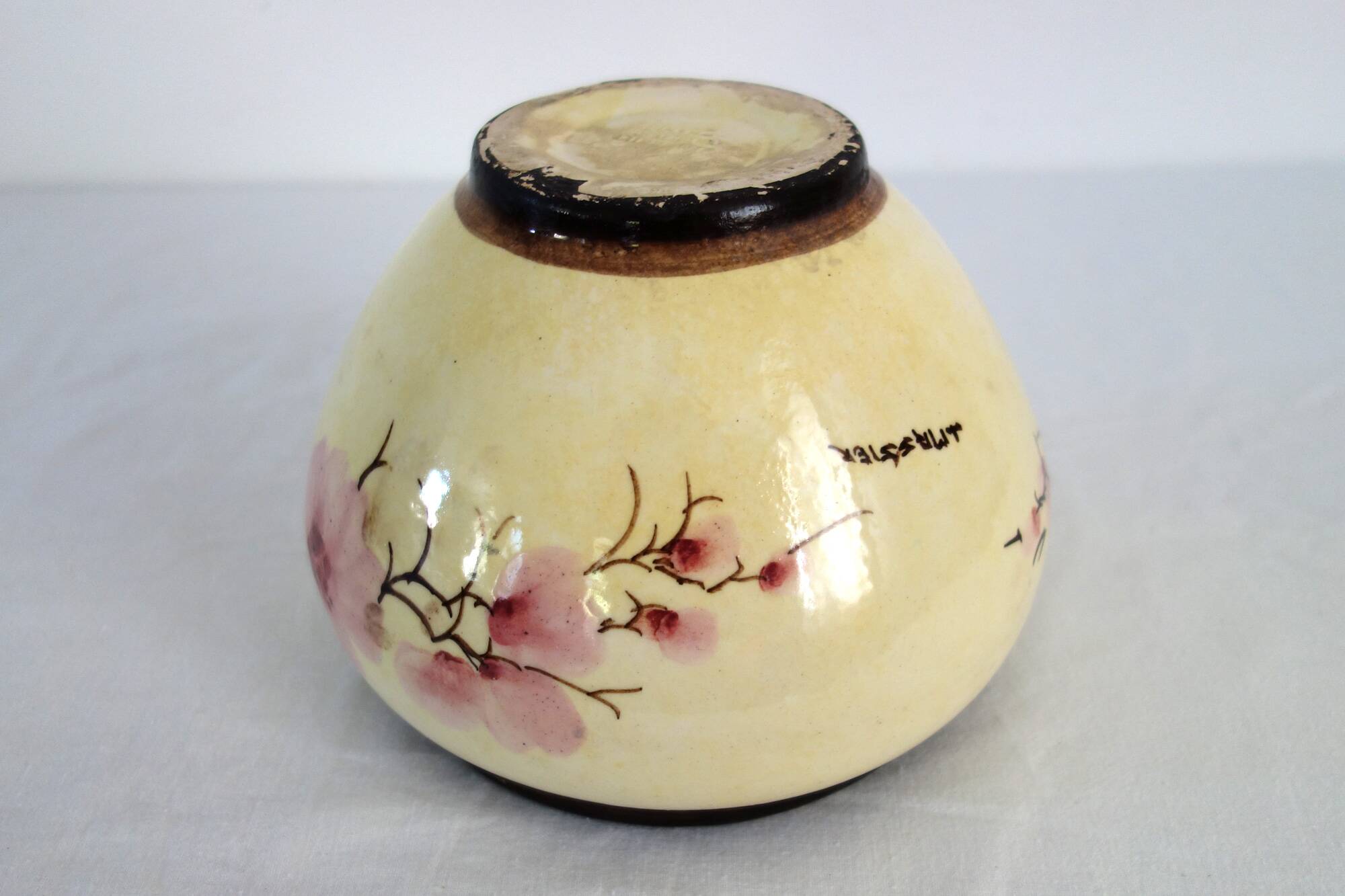 Antique flowerpot Massier, Vallauris, early 20th century