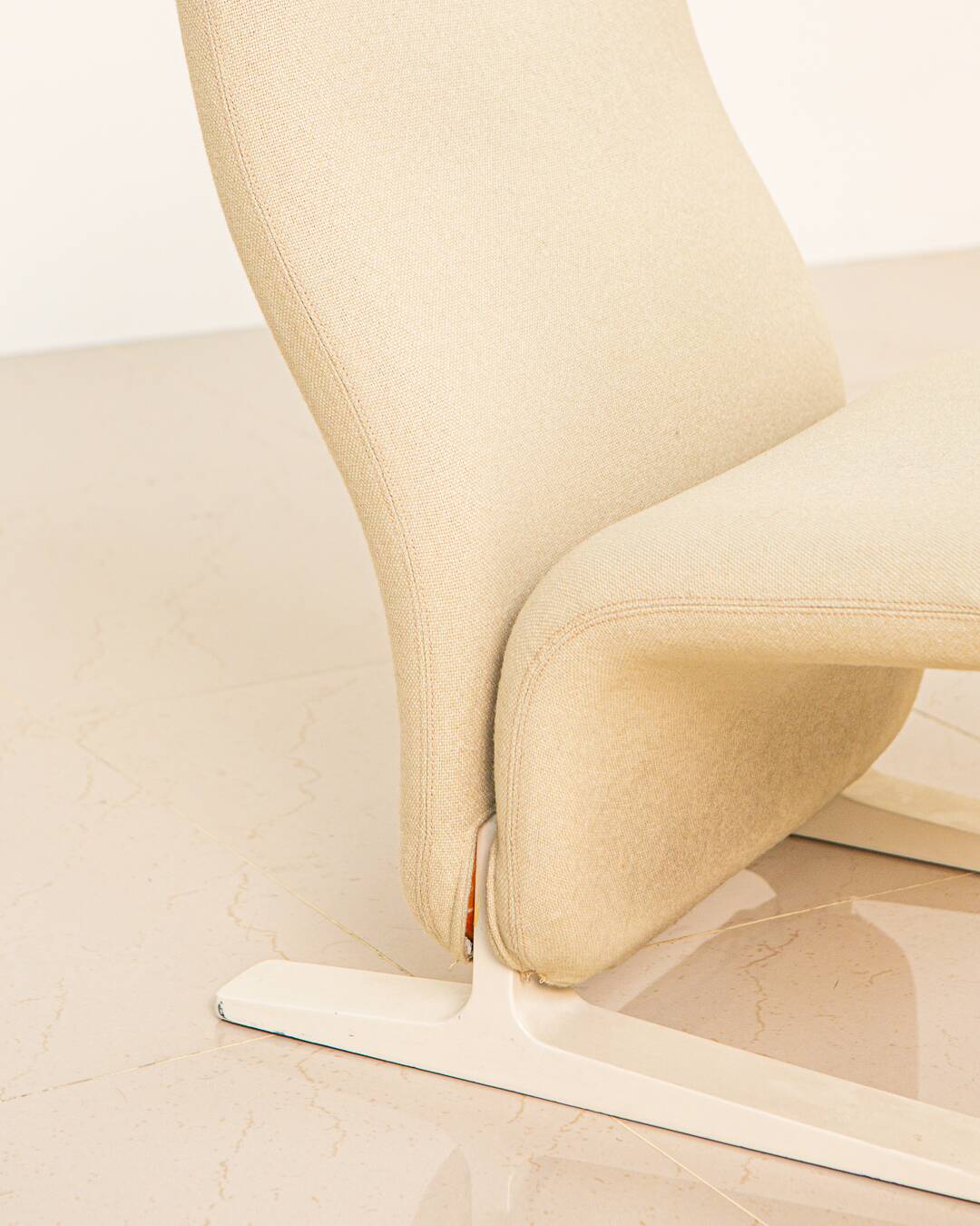 F780 "Concorde" cream armchair by Pierre Paulin for Artifort 80's